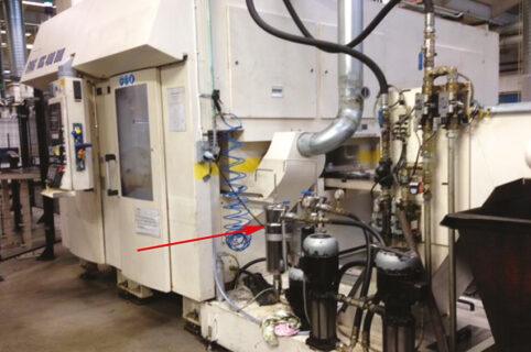 Exemple de filtration sur des huiles de coupe